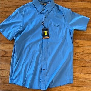 Daniel Cremieux Men's Blue Casual Button Down Shirt